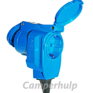 Haakse Stekker met Stopcontact 230V