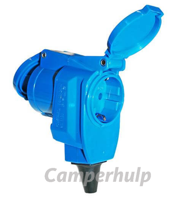 Haakse Stekker met Stopcontact 230V