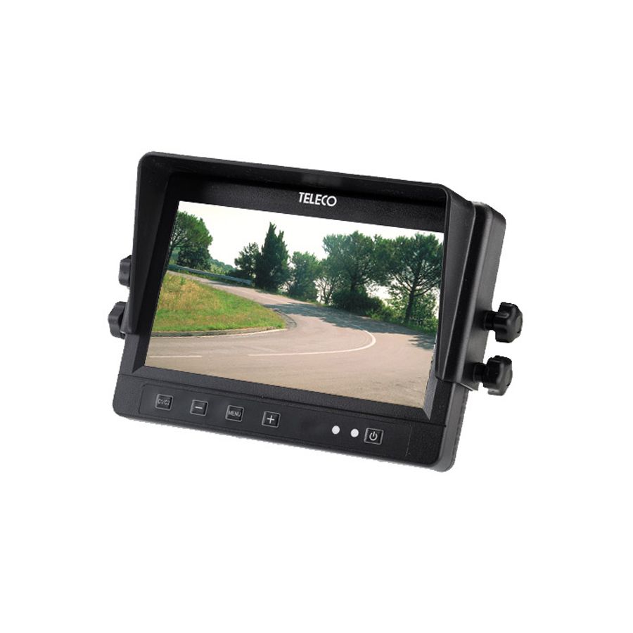 7" lcd monitor voor 4 camper camera's