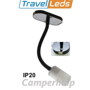 Krachtige Flexibele Spot USB Zwart 12V