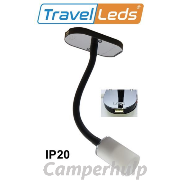 Krachtige Flexibele Spot USB Zwart 12V