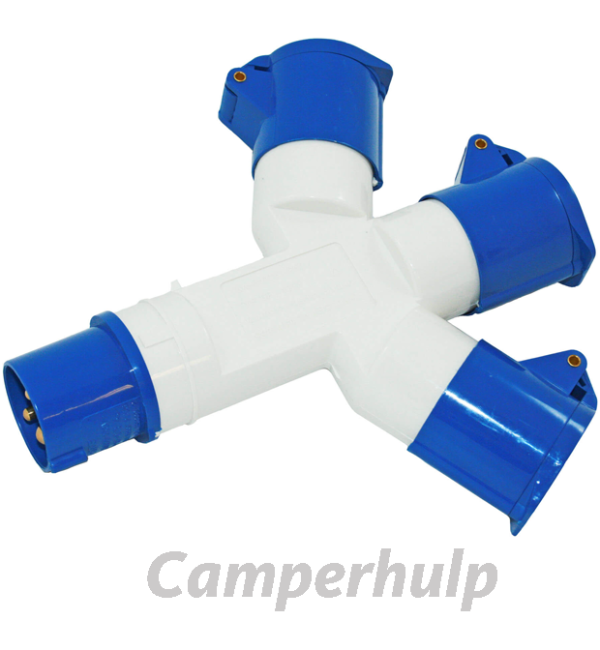 3 splitter CEE camping stekker