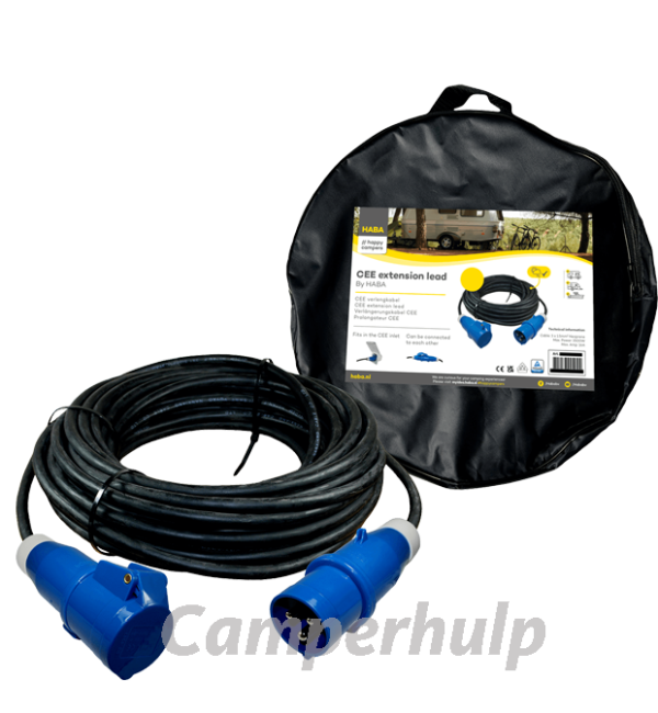 Verlengkabel 25 meter neopreen 3x 1.5mm² in tas